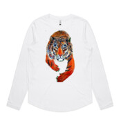 TIGERCOLORED (WOMEN'S) - Women's Boutique Stella Long Sleeve T Shirt by 'As Colour '