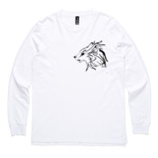 Gray Wolf (Canis Lupus) - Men's Base Long Sleeve Cuff T Shirt by 'As Colour '