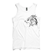 Gray Wolf (Canis Lupus) - Men's Lowdown Premium Singlet by 'As Colour'